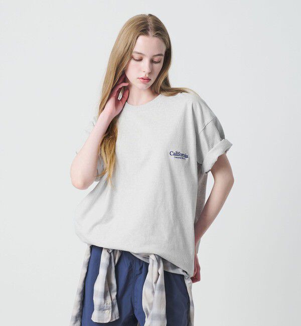 California General Store「＜CGS.＞オーガニック コットン クルーネック ロゴ Tシャツ」|Tシャツ・カットソー|