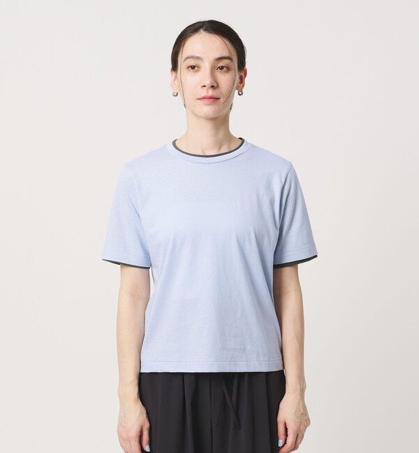 BEAUTY&YOUTH UNITED ARROWS「麻コットン レイヤード クルーネック Tシャツ」|Tシャツ・カットソー|