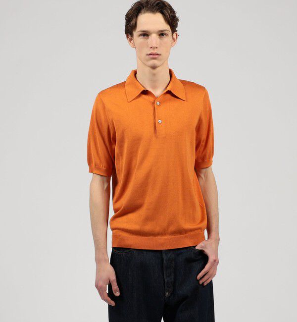 TOMORROWLAND MENS「TOMORROWLAND tricot シルクコットン ニットポロシャツ SESIA」|ポロシャツ|