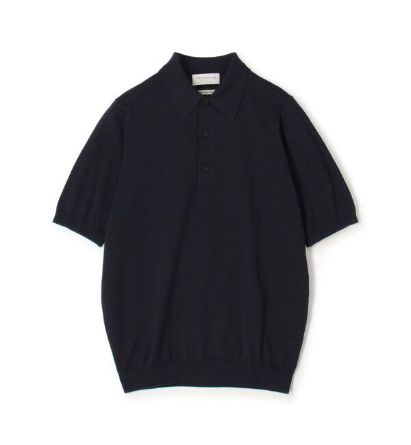 TOMORROWLAND MENS「TOMORROWLAND tricot シルクコットン ニットポロシャツ SESIA」|ポロシャツ|67 ネイビー