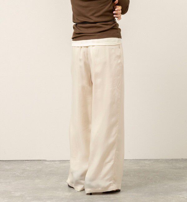 MAQWEL「《セットアップ対応》【MAQWEL/マクウェル】ウォッシャブルサテンパンツ」|その他|