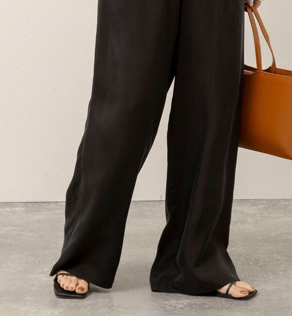 MAQWEL「《セットアップ対応》【MAQWEL/マクウェル】ウォッシャブルサテンパンツ」|その他|