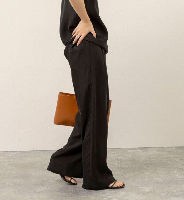 MAQWEL「《セットアップ対応》【MAQWEL/マクウェル】ウォッシャブルサテンパンツ」|その他|