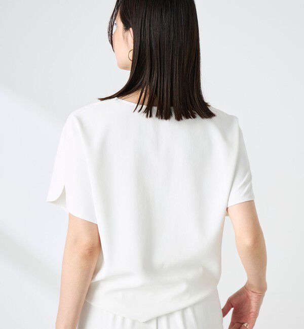 NOLLEY'S sophi「《セットアップ対応》ウォッシャブルツイルケープ風ブラウス」|シャツ・ブラウス|