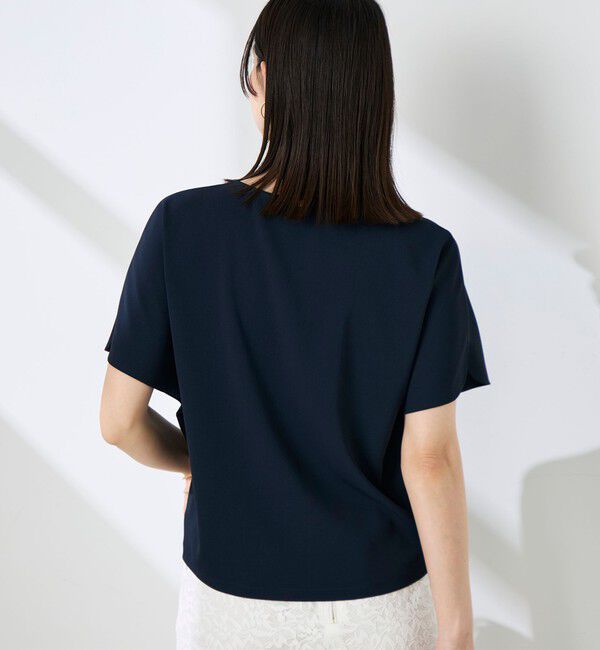 NOLLEY'S sophi「《セットアップ対応》ウォッシャブルツイルケープ風ブラウス」|シャツ・ブラウス|