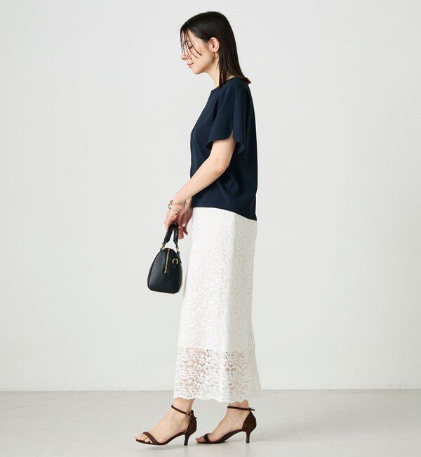 NOLLEY'S sophi「《セットアップ対応》ウォッシャブルツイルケープ風ブラウス」|シャツ・ブラウス|