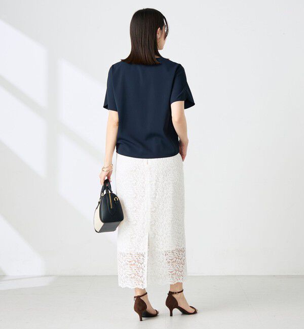 NOLLEY'S sophi「《セットアップ対応》ウォッシャブルツイルケープ風ブラウス」|シャツ・ブラウス|