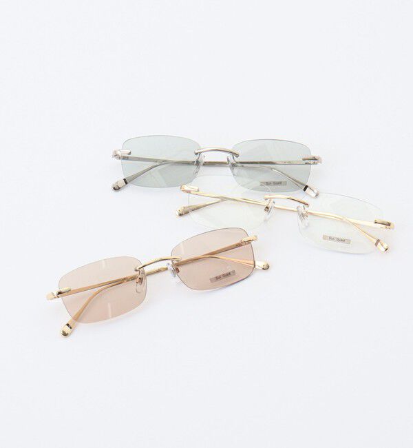 NOLLEY'S「リムレススクエアレンズサングラス」|サングラス|