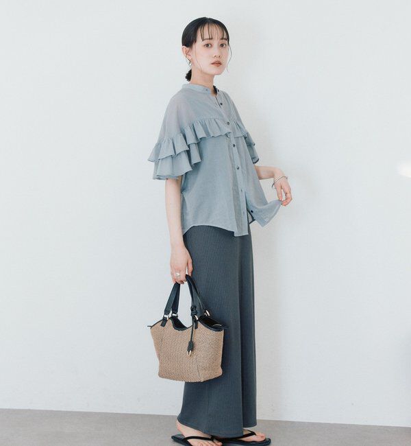  「予約【ASUKAコラボカラー企画】ティアードフリルブラウス」|シャツ・ブラウス|