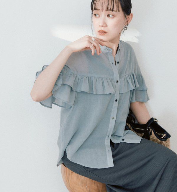  「予約【ASUKAコラボカラー企画】ティアードフリルブラウス」|シャツ・ブラウス|