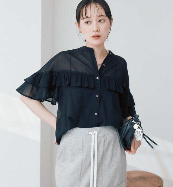  「予約【ASUKAコラボカラー企画】ティアードフリルブラウス」|シャツ・ブラウス|