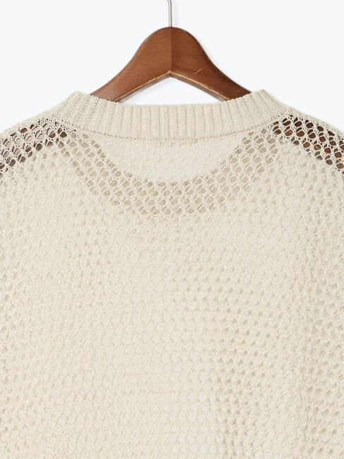 Te chichi「ラメメッシュニットベスト」|ダウンベスト・ベスト|