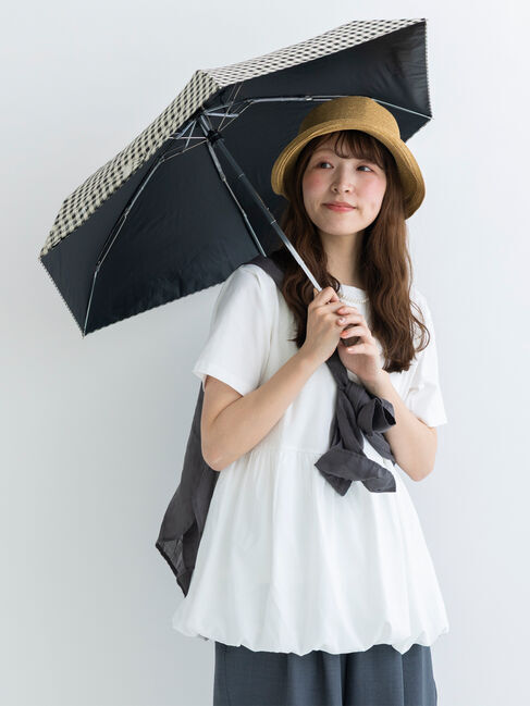 Samansa Mos2「【Wpc.&times;Samansa Mos2】コンパクト日傘」|その他|ブラック