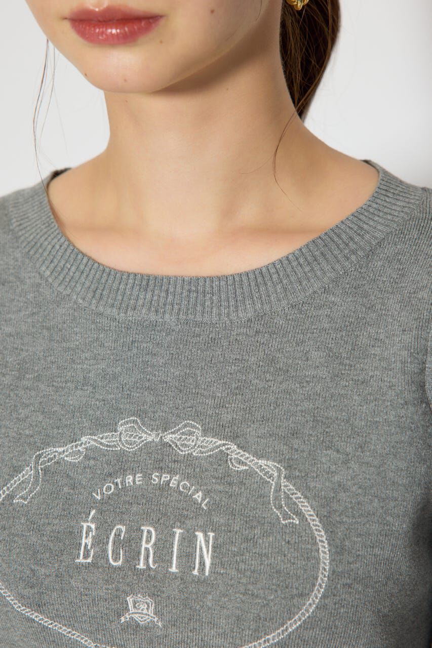 rienda「ロゴニットトップス」|ニット・セーター|