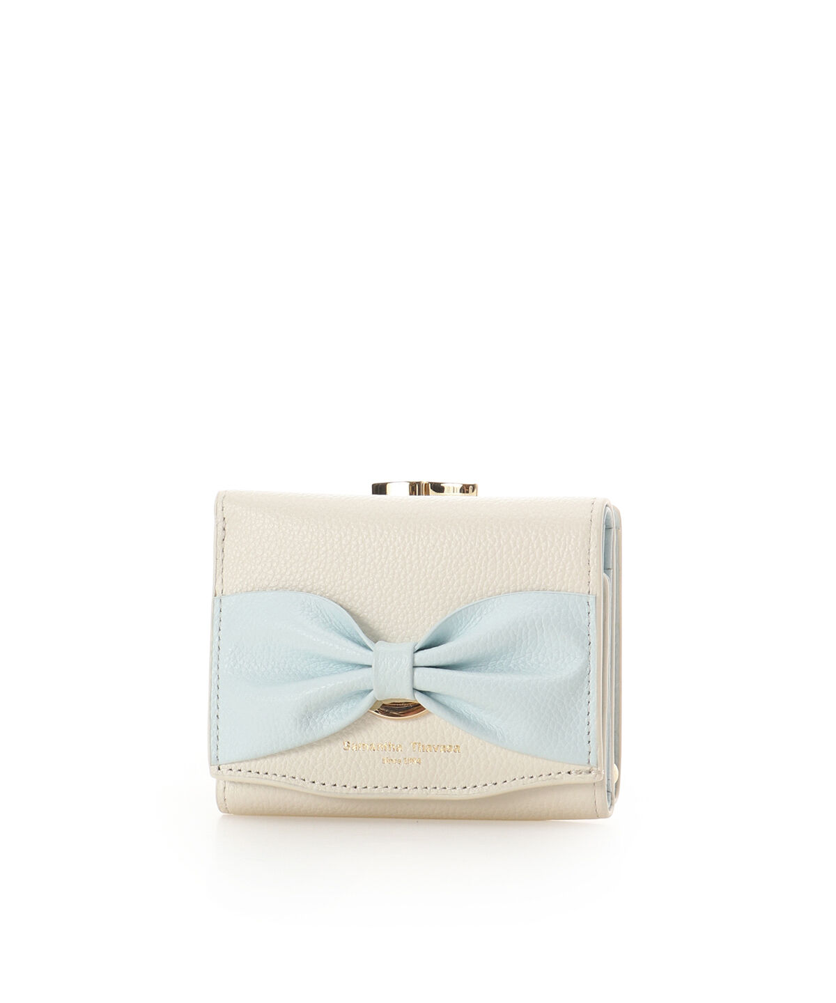 Samantha Thavasa「バイカラーリボンモチーフ口金折財布」|財布|