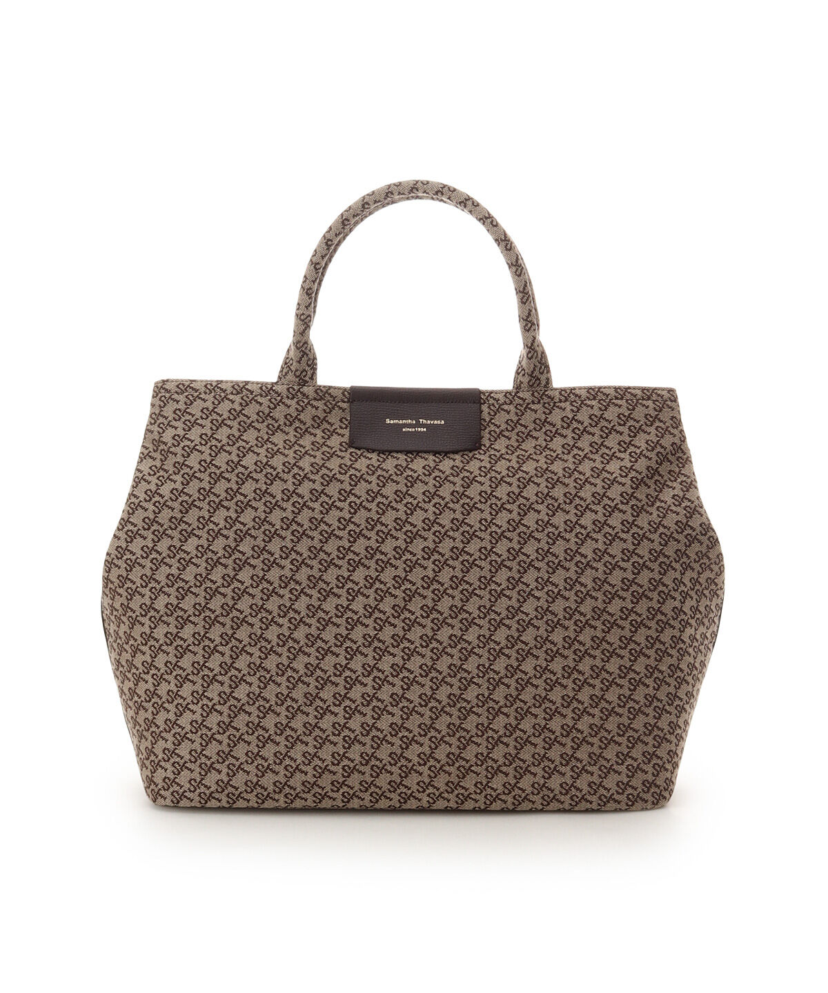 Samantha Thavasa「ST Jacquard ハンドバッグ」|ハンドバッグ|ブラウン