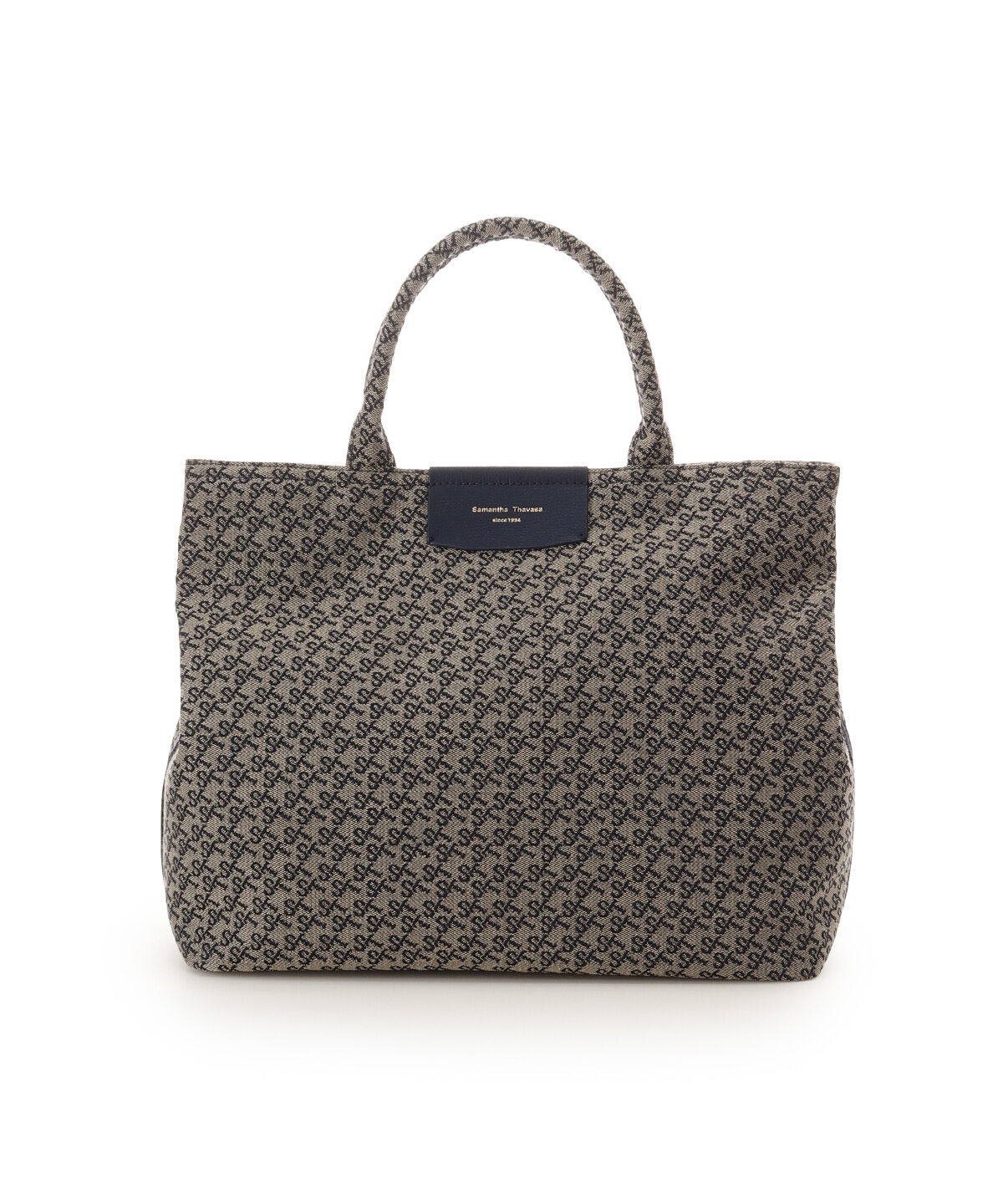 Samantha Thavasa「ST Jacquard ハンドバッグ」|ハンドバッグ|ネイビー