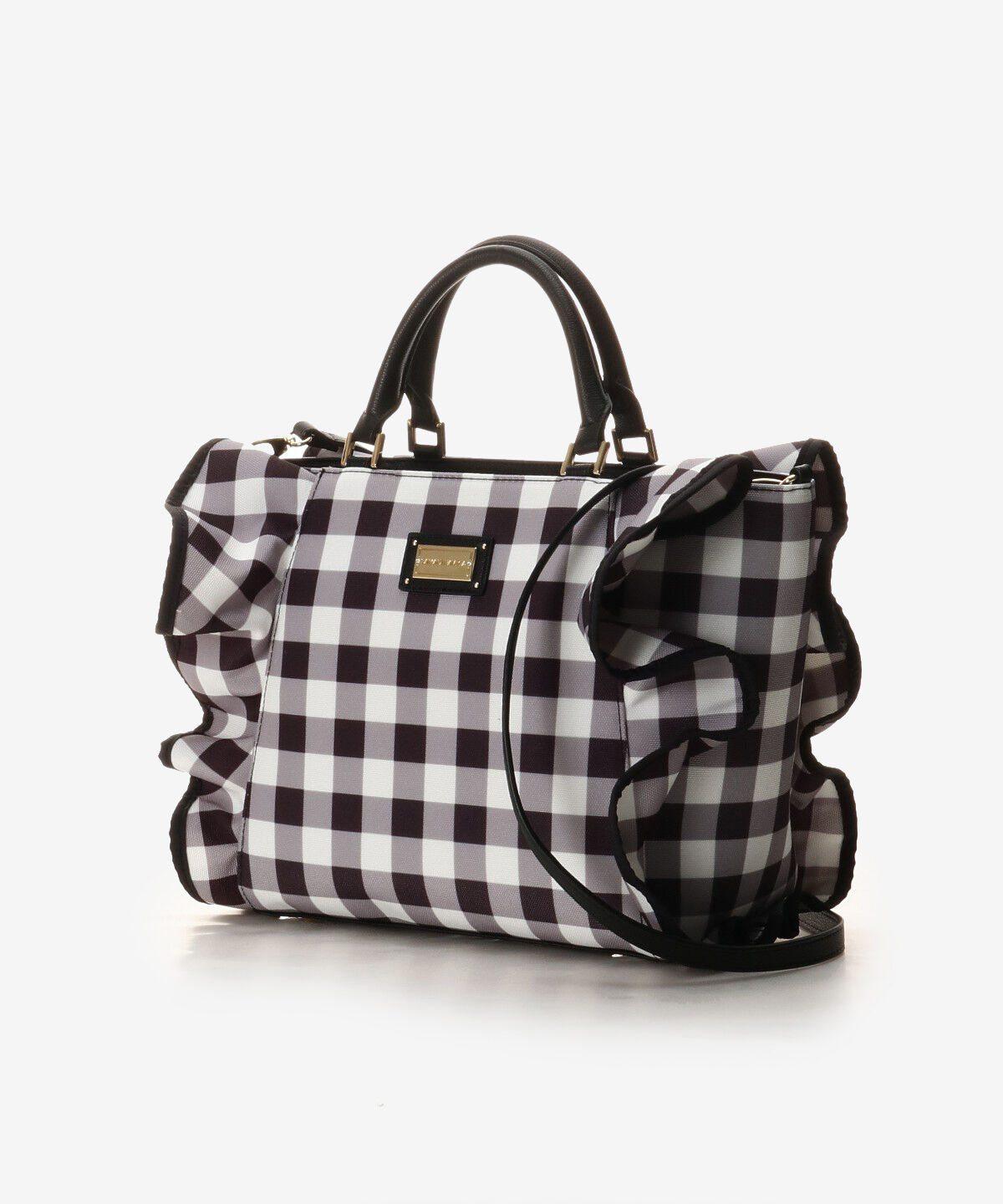 Samantha Vega「チェックフリルハンドバッグ（大）」|ハンドバッグ|