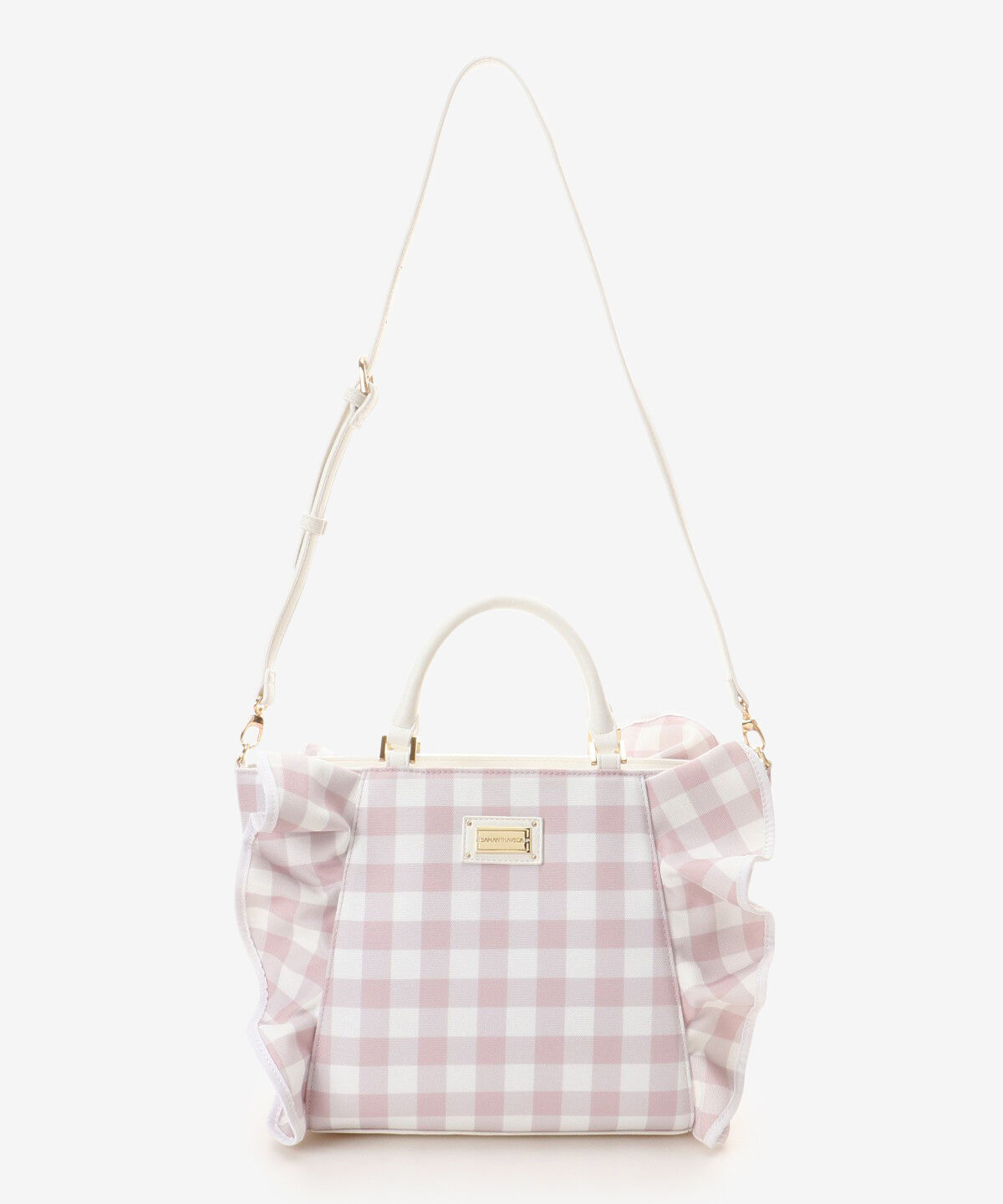 Samantha Vega「チェックフリルハンドバッグ（大）」|ハンドバッグ|