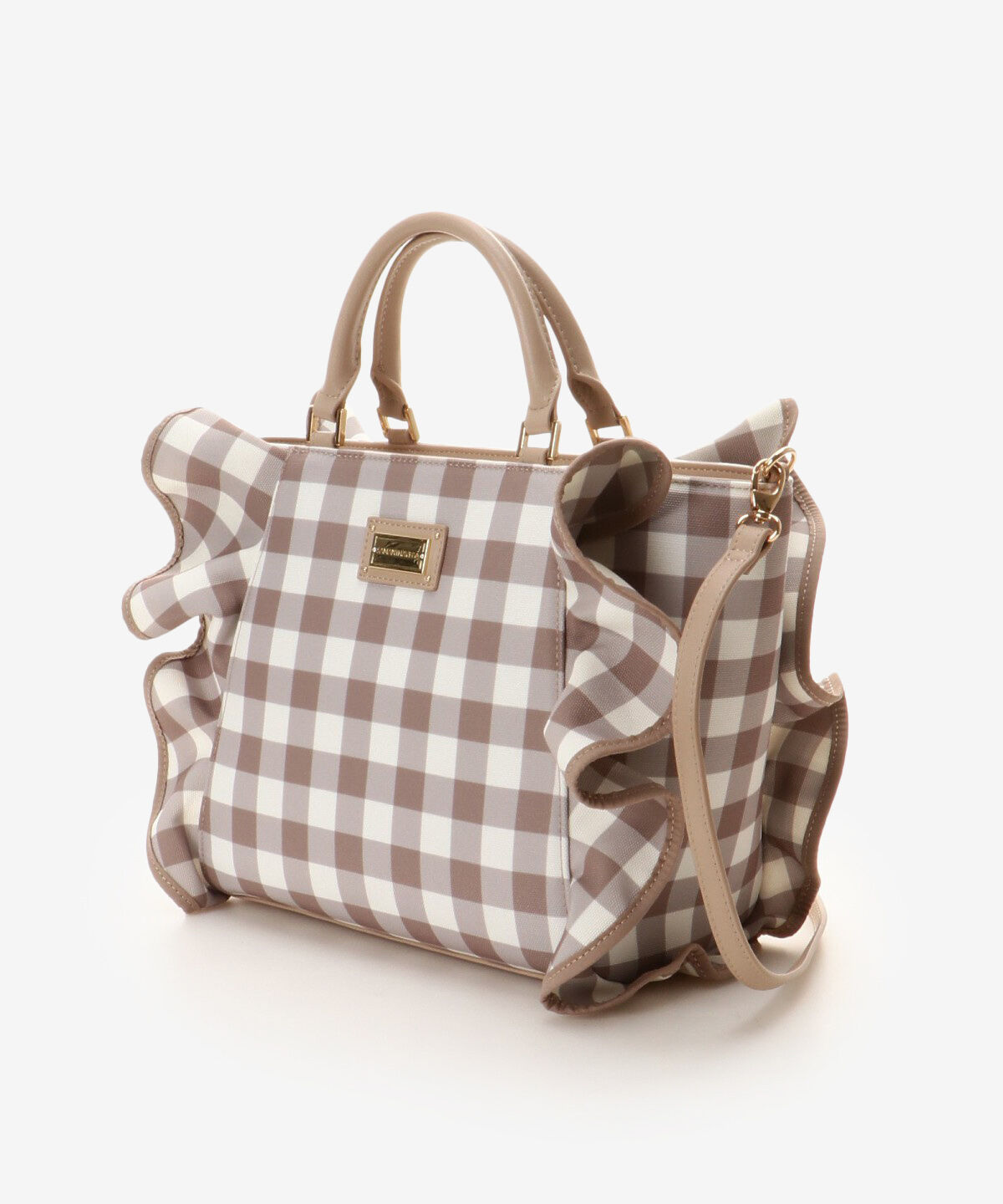 Samantha Vega「チェックフリルハンドバッグ（大）」|ハンドバッグ|