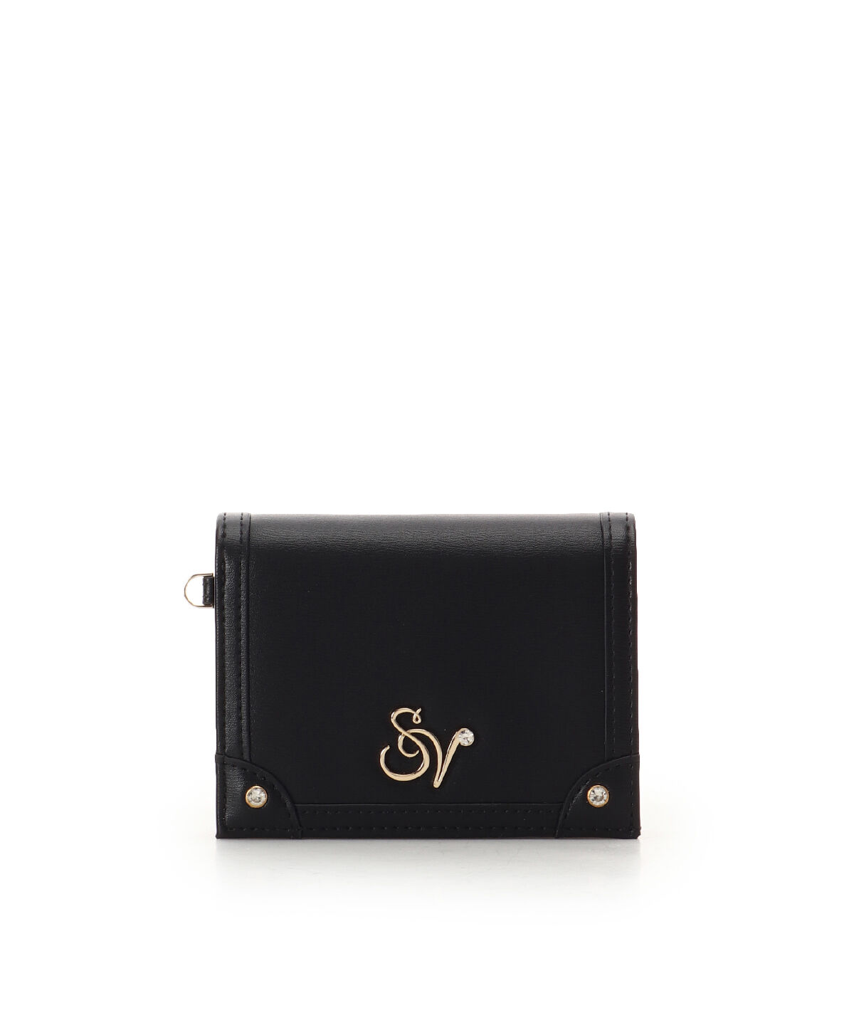 Samantha Vega「ロゴ金具折財布」|財布|ブラック