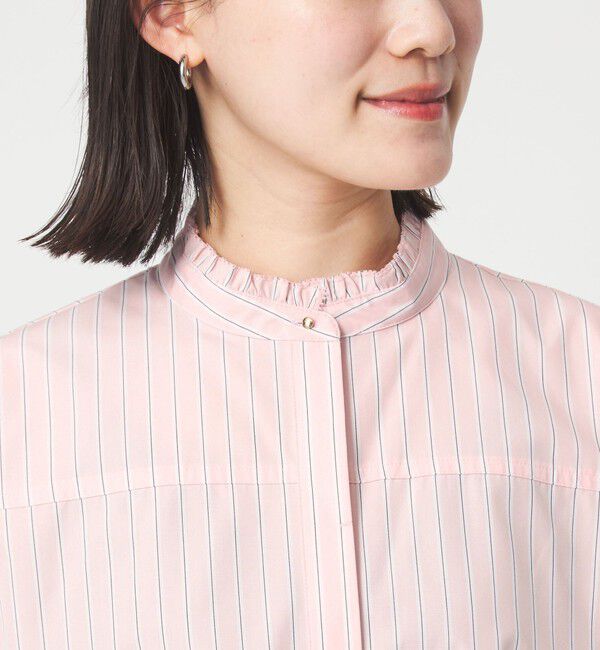 UNITED ARROWS green label relaxing「フレアスリーブ ブラウス 接触冷感」|シャツ・ブラウス|