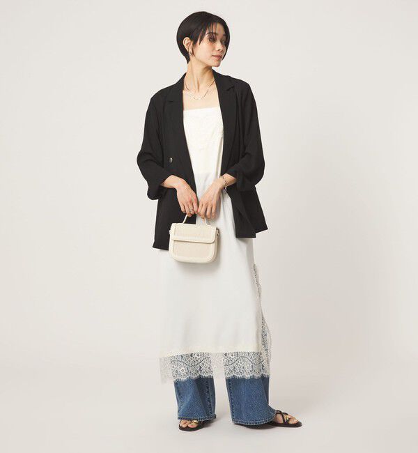 UNITED ARROWS green label relaxing「レース Vネック キャミソール ワンピース」|ワンピース|