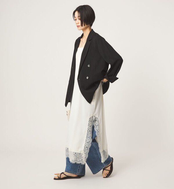 UNITED ARROWS green label relaxing「レース Vネック キャミソール ワンピース」|ワンピース|