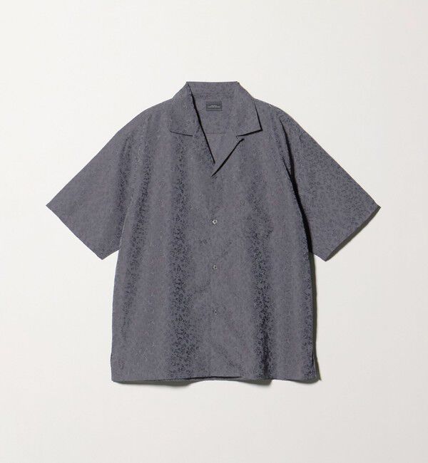 UNITED ARROWS green label relaxing「リネンライク ジャガード オープンカラー 半袖 シャツ」|シャツ・ブラウス|