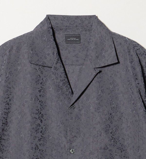 UNITED ARROWS green label relaxing「リネンライク ジャガード オープンカラー 半袖 シャツ」|シャツ・ブラウス|