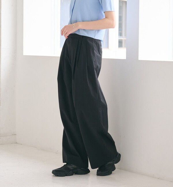 BEAUTY&YOUTH UNITED ARROWS「ナイロンコットン ワイドタックパンツ ウォッシャブル」|その他|