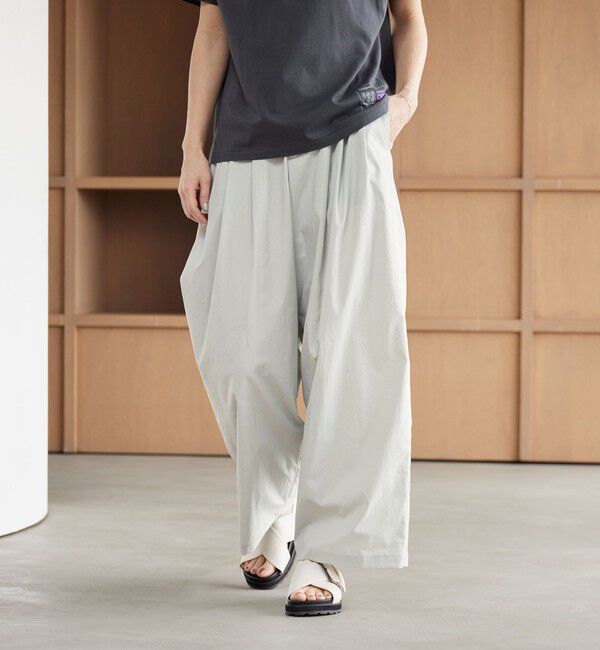 BEAUTY&YOUTH UNITED ARROWS「ナイロンコットン ワイドタックパンツ ウォッシャブル」|その他|