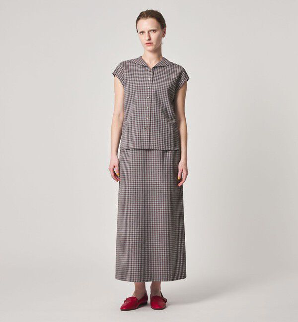 STEVEN ALAN「＜Steven Alan＞チェック ショートスリーブ シャツ」|シャツ・ブラウス|