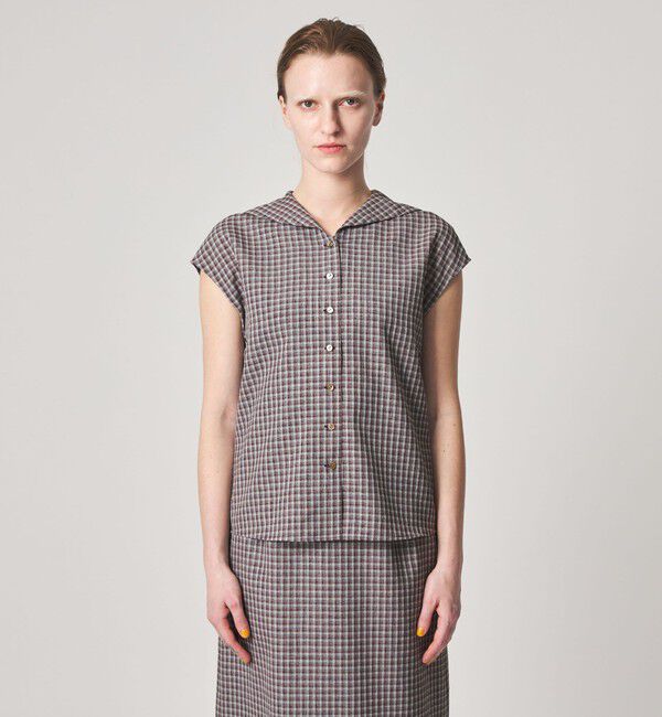 STEVEN ALAN「＜Steven Alan＞チェック ショートスリーブ シャツ」|シャツ・ブラウス|