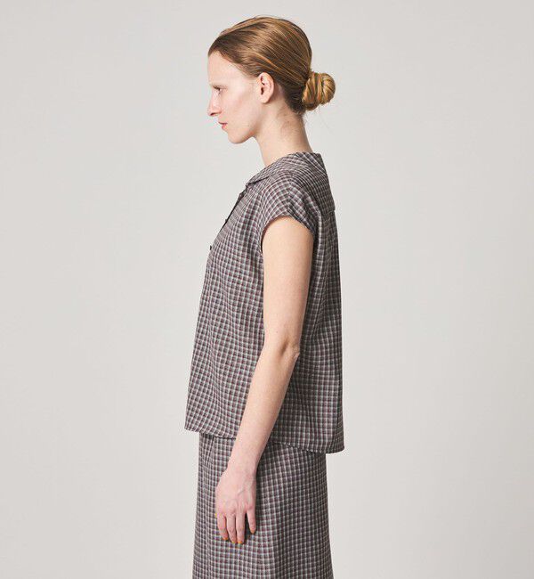 STEVEN ALAN「＜Steven Alan＞チェック ショートスリーブ シャツ」|シャツ・ブラウス|