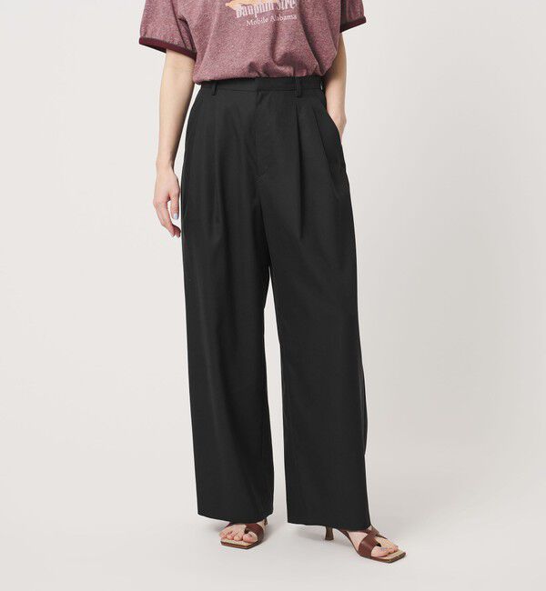 BEAUTY&YOUTH UNITED ARROWS「セルロースナイロン バックラップ パンツ」|その他|BLACK