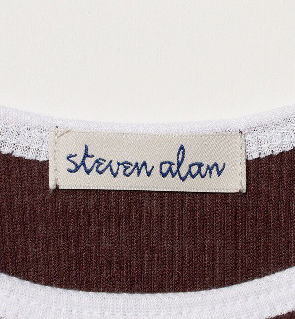 STEVEN ALAN「＜Steven Alan＞リンガー アメリカンスリーブ タンクトップ」|Tシャツ・カットソー|