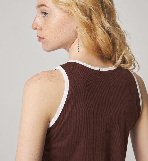 STEVEN ALAN「＜Steven Alan＞リンガー アメリカンスリーブ タンクトップ」|Tシャツ・カットソー|