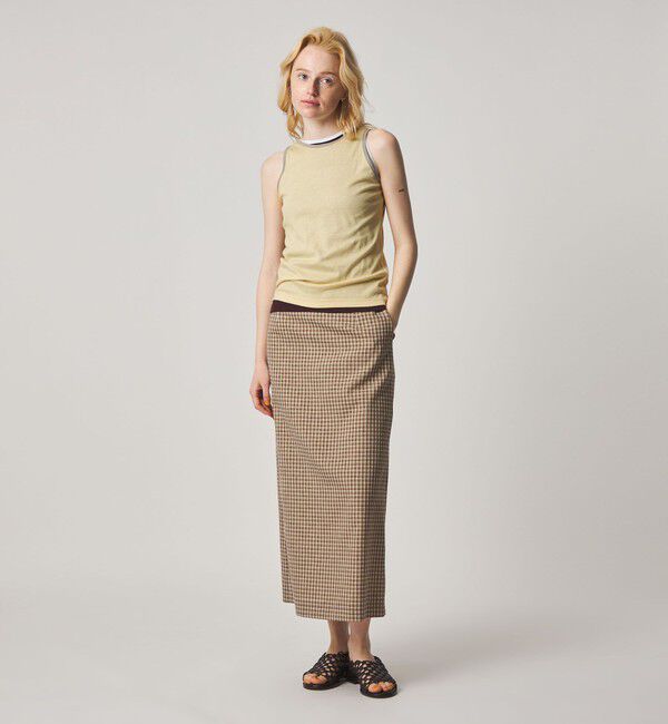 STEVEN ALAN「＜Steven Alan＞リンガー アメリカンスリーブ タンクトップ」|Tシャツ・カットソー|