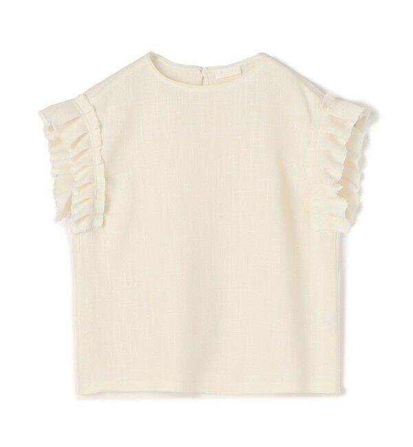 Ballsey「【WEB限定・先行予約】カラミ フリルスリーブブラウス」|シャツ・ブラウス|