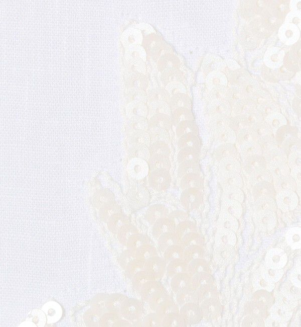 GALERIE VIE「リブコンビフレンチリネンエンブロイダリー クルーネックブラウス」|シャツ・ブラウス|