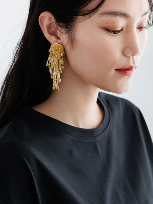 Te chichi「ビーズフリンジイヤリング」|ピアス|ゴールド