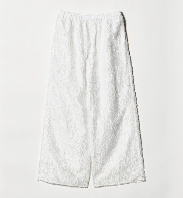 UNITED ARROWS「ラメ カット ジャガード ストレート パンツ ‐ウォッシャブル‐」|チノ|