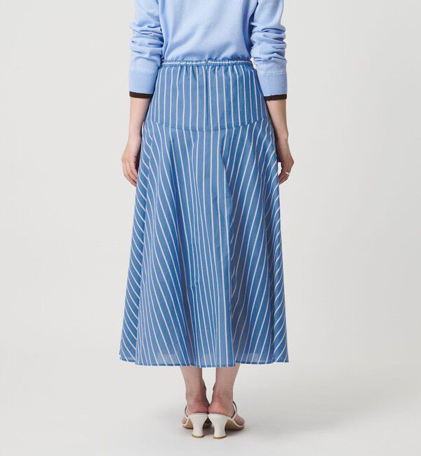 UNITED ARROWS「クリーン ストライプ マリンスカート」|フレア|