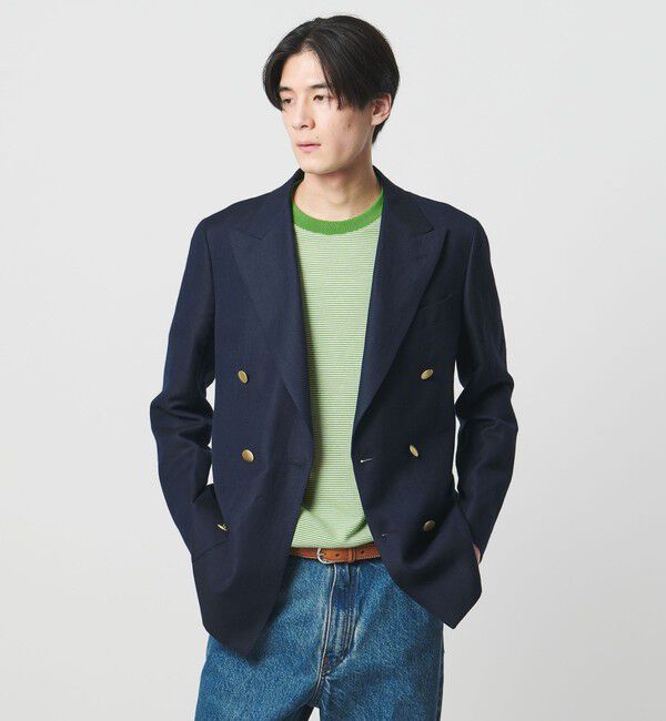 UNITED ARROWS「【別注】＜LACOSTE＞ボーダー クルーネック  Tシャツ」|Tシャツ・カットソー|