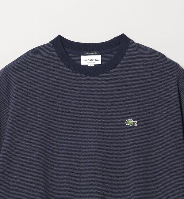 UNITED ARROWS「【別注】＜LACOSTE＞ボーダー クルーネック  Tシャツ」|Tシャツ・カットソー|