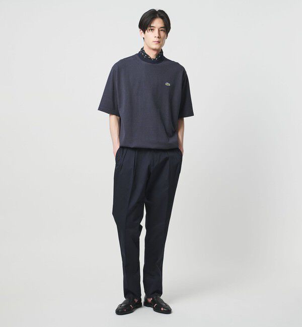 UNITED ARROWS「【別注】＜LACOSTE＞ボーダー クルーネック  Tシャツ」|Tシャツ・カットソー|