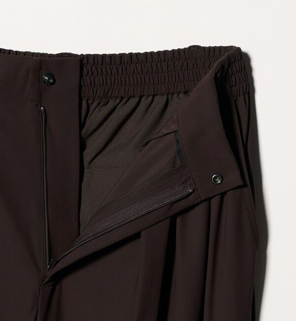 UNITED ARROWS「ジャージー タック ワイドパンツ ‐ウォッシャブル‐」|スラックス|