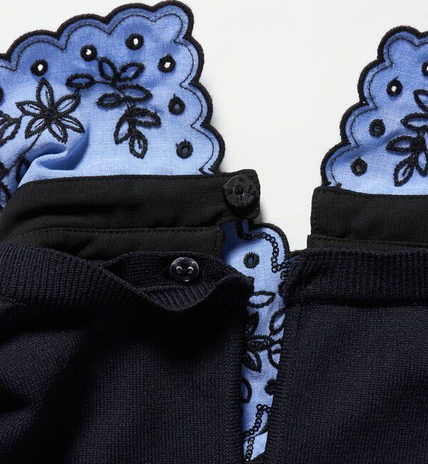 UNITED ARROWS「レディー フラワー ビジュー ニット」|ニット・セーター|