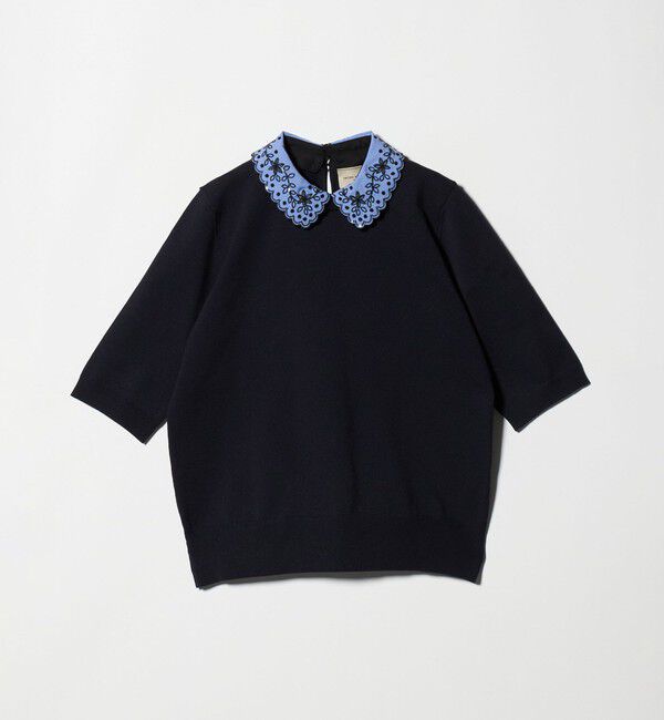 UNITED ARROWS「レディー フラワー ビジュー ニット」|ニット・セーター|